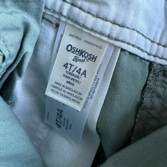OshKosh Toddler Olive Green Overalls - 4T - Picture 4 of 4
